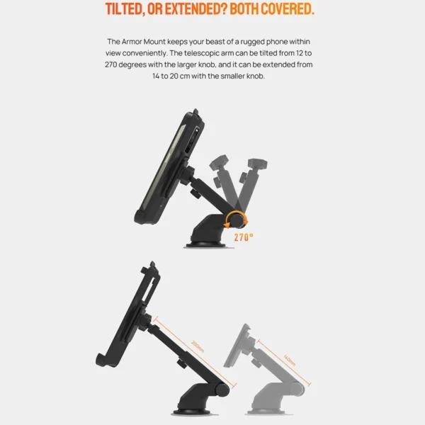 For Ulefone Car Suction Cup Phone Holder Not Included Phone Case